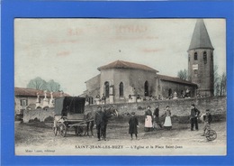55 MEUSE - SAINT JEAN LES BUZY L'Eglise Et La Place Saint-Jean, Aquarellée (voir Descriptif) - Other Municipalities