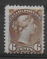 CANADA - 1870 - YVERT N°32 BRUN * MH - COTE = 400 EUR. - Ongebruikt