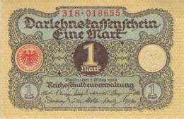 1 Mark Darlehenskassenschein 1920 - Bestuur Voor Schulden