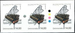 Denmark 2014.  CEPT: Folk Music Instruments.  Michel 1771, 3-strip.   MNH. - Unused Stamps