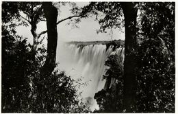 Rhodesia, VICTORIA FALLS, View Of The Eastern Cataract (1940s) RPPC - Simbabwe