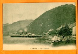 MOL636, Villeneuve, Lac Léman, Bateau, Schiff, Boat, édit. Mercier & Cie Champagne Epernay, Précurseur, Non Circulée - Champagne