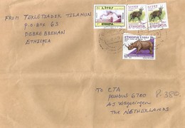 Ethiopia 2013 Dibrebrihan Mosque Islam Bushbuck 1 Birr Rhino Cover - Ethiopie