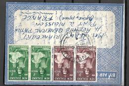 Lettre  Par Avion Avec Correspondance  Du 30 Octobre  1950    De New Zélande  Wanganui  Pour Pont à Mousson - Briefe U. Dokumente