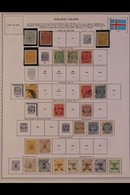 \Y ICELAND\Y 1870's - 1980's. ALL DIFFERENT Mint & Used Collection On Printed Pages. Inc 1873 P14x13½ 4sk & P12½ 3sk & 1 - Sonstige & Ohne Zuordnung