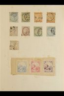 \Y CLASSIC FORGERIES\Y Old Album Pages, With Queen Victoria "issues" Of Jamaica, Antigua, British Guiana, St. Lucia, St. - Other & Unclassified