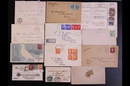 \Y WORLD COVERS AND CARDS RANGE TO 1951\Y Interesting Accumulation Including 1902 OAS Cover From Kroonstad To England Fr - Sonstige & Ohne Zuordnung