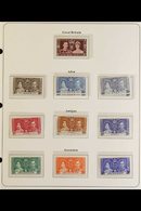 \Y 1937 BRITISH COMMONWEALTH KGVI CORONATION.\Y A Complete Omnibus Collection Of The 1937 Coronation Presented In Mounts - Other & Unclassified