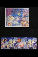 \Y FISH AND MARINE LIFE\Y GUYANA 1980's And 1990's Collection Of Never Hinged Mint Stamps, Miniature Sheets And Sheetlet - Zonder Classificatie