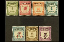 \Y FRENCH\Y POSTAGE DUE 1931-32 Complete Set, SG FD 32/38 Or Yvert 9/15, Fine Mint, The 60c With Fault, But Mostly Very  - Sonstige & Ohne Zuordnung