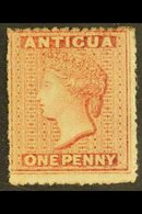 \Y 1863\Y 1d Dull Rose, Wmk Small Star, SG 6, Fine Mint Og. For More Images, Please Visit Http://www.sandafayre.com/item - Other & Unclassified