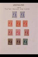 \Y QUEENSLAND\Y 1886 High Values On Thick Paper (SG 157/161) A Group Of Mint Examples, 2s Blues (2, 1 With Thin & 1 No G - Autres & Non Classés