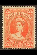 \Y QUEENSLAND\Y 1895 2s.6d Vermilion Chalon On Thin Paper, SG 162, Fine Mint. For More Images, Please Visit Http://www.s - Sonstige & Ohne Zuordnung