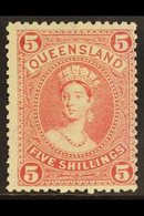 \Y QUEENSLAND\Y 1905-06 5s Rose Chalon, Litho Printing Perf. 12, SG 273, Fine Mint. For More Images, Please Visit Http:/ - Other & Unclassified