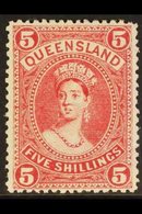 \Y QUEENSLAND\Y 1907-11 5s Deep Rose Chalon, SG 310a, Very Fine Mint. For More Images, Please Visit Http://www.sandafayr - Other & Unclassified