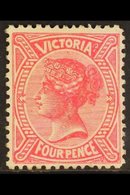 \Y VICTORIA\Y 1880-84 4d Rose-carmine, SG 206, Fine Mint. For More Images, Please Visit Http://www.sandafayre.com/itemde - Other & Unclassified