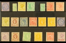 \Y VICTORIA\Y 1900-1913 MINT SELECTION Presented On A Stock Card That Includes An All Different Range With 1901 2s Blue/ - Autres & Non Classés