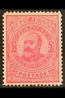 \Y VICTORIA\Y 1901 £1 Carmine-rose King Edward VII, SG 399, Superb Mint. For More Images, Please Visit Http://www.sandaf - Sonstige & Ohne Zuordnung