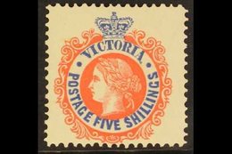 \Y VICTORIA\Y 1905-13 5s Rose-red And Ultramarine, SG 430, Very Fine Mint With Inverted Watermark. For More Images, Plea - Sonstige & Ohne Zuordnung