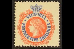 \Y VICTORIA\Y 1905-13 5s Rose-red And Ultramarine, SG 430, Very Fine Mint With Inverted Watermark. For More Images, Plea - Autres & Non Classés