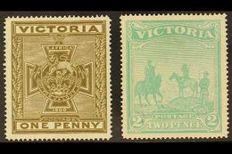 \Y VICTORIA\Y 1900 Patriotic Fund Pair, SG 374/375, Fine Mint. (2 Stamps) For More Images, Please Visit Http://www.sanda - Autres & Non Classés