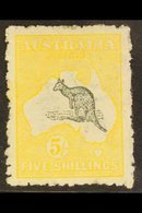 \Y 1915\Y 5s Grey And Yellow Kangaroo, SG 30, Very Fine Mint. For More Images, Please Visit Http://www.sandafayre.com/it - Other & Unclassified