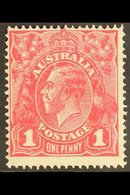 \Y 1918-20\Y 1d Carmine-pink KGV, SG 49, Fine Mint, Very Fresh. For More Images, Please Visit Http://www.sandafayre.com/ - Other & Unclassified