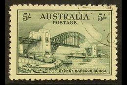 \Y 1932\Y 5s Blue-green Sydney Bridge, SG 143, Fine C.t.o. For More Images, Please Visit Http://www.sandafayre.com/itemd - Sonstige & Ohne Zuordnung