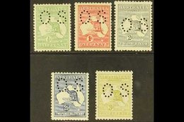 \Y OFFICIALS\Y 1914 First Watermark Perf Small 'OS' Set Complete To 3d, SG O16/O20, Never Hinged Mint (5 Stamps) For Mor - Other & Unclassified