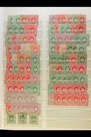 \Y DONAU DAMPFSCHIFFAHRTS GESELLSCHAFT\Y 1866-1870 MINT ACCUMULATION Of Steamship Company DDSG Local Stamps On Stock Pag - Autres & Non Classés