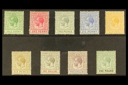 \Y 1912-19\Y KGV Definitive Set, SG 81/89, Very Fine Mint (9 Stamps) For More Images, Please Visit Http://www.sandafayre - Autres & Non Classés