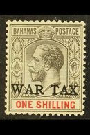 \Y 1918\Y 1s Grey- Black And Carmine "WAR TAX" Overprinted, SG 95, Very Fine Mint, Only 1200 Printed. A Lovely Example!  - Altri & Non Classificati