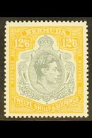 \Y 1950\Y 12s6d Grey & Pale Orange Perf 13, Chalky Paper, SG 120e, Never Hinged Mint, For More Images, Please Visit Http - Bermuda