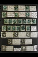 \Y 1876-77 DOM PEDRO ROULETTED ISSUES.\Y INTERESTING FINE USED COLLECTION With Shades & Postmark Interest On Stock Pages - Other & Unclassified