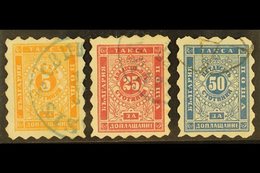 \Y POSTAGE DUE\Y 1884-95 (perf 5 To 7½) Set, SG D46/48a, Very Fine Used. (3 Stamps) For More Images, Please Visit Http:/ - Sonstige & Ohne Zuordnung