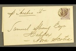 \Y 1863 COVER FROM ENGLAND\Y Bearing GB 1862-64 6d Lilac Tied By "466" Numeral Of Liverpool And Endorsed "p "Arabia" Str - Andere & Zonder Classificatie