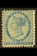 \Y 1862-9\Y 3d Blue, Compound Perf 12 On Three Sides, 11 On The Other, SG 23, Fine Mint. For More Images, Please Visit H - Other & Unclassified
