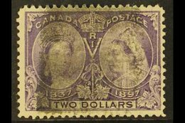 \Y 1897\Y $2 Deep Violet, SG 137, Used With Smudged Roller Cancel, Cat £425 For More Images, Please Visit Http://www.san - Andere & Zonder Classificatie
