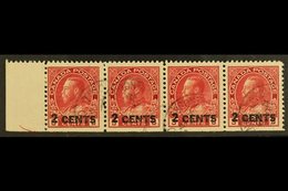 \Y 1926\Y 2c On 3c Carmine Surcharge, SG 264, Fine/very Fine Used Horizontal Marginal STRIP Of 4, Very Fresh & Scarce. ( - Other & Unclassified