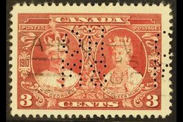 \Y OFFICIAL\Y 1935 3c Red Silver Jubilee Punctured With Type 1 "OHMS" Perfin, SG O80, Very Fine Used. For More Images, P - Other & Unclassified