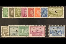 \Y OFFICIALS\Y 1950-52 Complete Set With "G" Overprints, SG O178/O190, Never Hinged Mint, The $1 With RPS Photo Certific - Autres & Non Classés