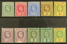 \Y 1907-09\Y KEVII Set To 5s, SG 25/33, Including 6d Both Listed Shades And 1s Both Watermarks, Fine Mint. (10 Stamps) F - Kaaiman Eilanden