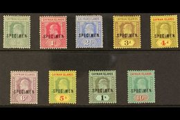 \Y 1907-09\Y KEVII Overprinted "SPECIMEN" Complete Set, SG 25s/30s And 32s/34s, Fine Mint. (9 Stamps) For More Images, P - Kaaiman Eilanden