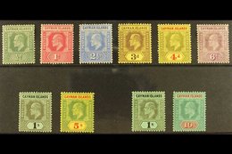 \Y 1907-09\Y Set Complete, Both Wmks, SG 25/34, Fine Mint (the 1s SG 33 With Toned Perf) 10 Stamps For More Images, Plea - Caimán (Islas)