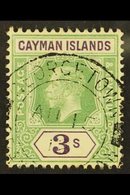 \Y 1912-20\Y 3s Green & Violet, SG 50, Fine Cds Used For More Images, Please Visit Http://www.sandafayre.com/itemdetails - Cayman Islands