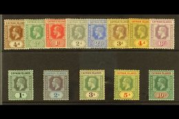 \Y 1912-20\Y Wmk Multi Crown CA Set Complete, SG 40/52, Very Fine Mint, The 3s Toned (13 Stamps) For More Images, Please - Kaaiman Eilanden