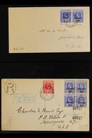 \Y 1917-1938 KGV WAR TAX COVERS GROUP.\Y An Interesting Collection Of Covers, Mostly Bearing Registered Tabs Or Cachets  - Kaaiman Eilanden