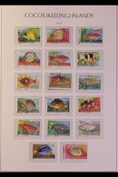 \Y 1979-2000 COMPREHENSIVE SUPERB CDS USED COLLECTION\Y On Hingeless Pages, All Different, Highly COMPLETE For The Perio - Cocos (Keeling) Islands