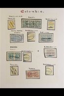 \Y 1886-1881 POSTMARK COLLECTION\Y An Attractive Handpicked "Classic" Imperf Issues Displaying Crisp Clear Town And City - Colombia