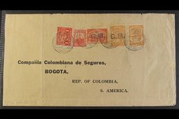 \Y SCADTA - UNLISTED VARIETY ON COVER\Y 1925 Cover From England Addressed To Bogota, Bearing Colombia 1c & 20c Paying In - Colombia